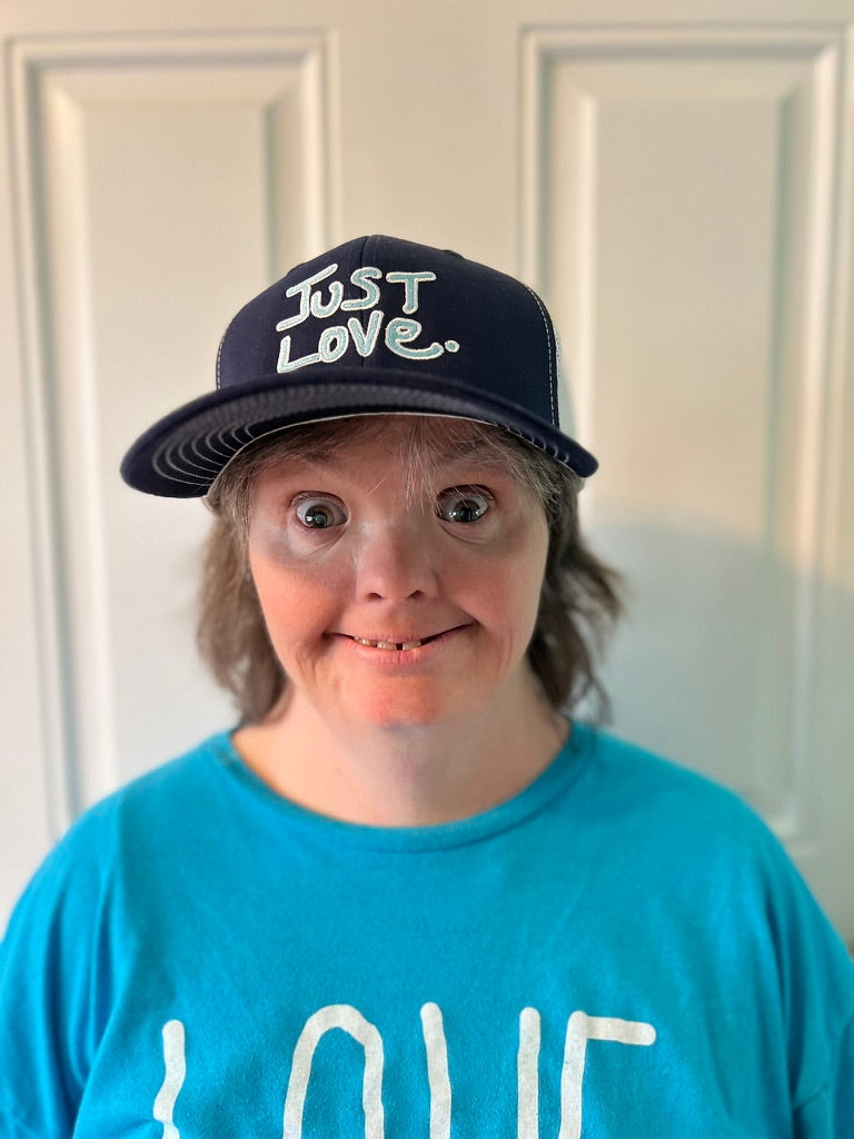 JUST LOVE TRUCKER HAT