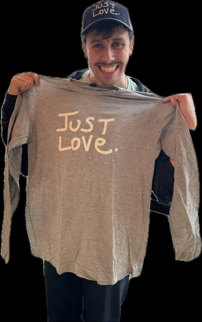 JUST LOVE  - LONG SLEEVE - LIGHT GRAY