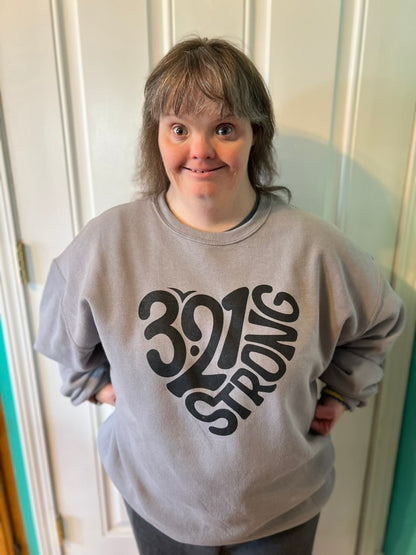 321 STRONG crew - STONE GRAY/ BLACK