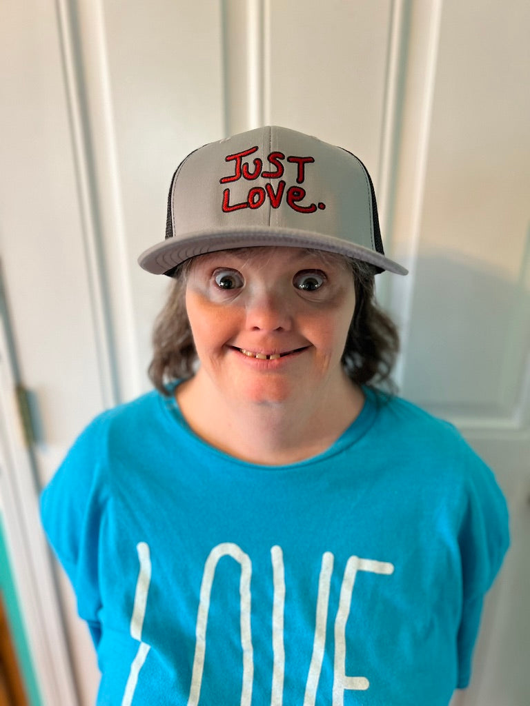 JUST LOVE TRUCKER HAT