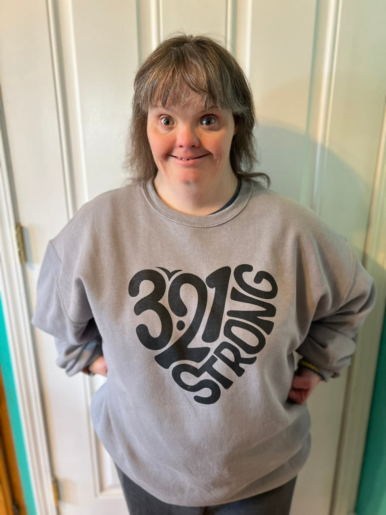 321 STRONG crew - STONE GRAY/ BLACK