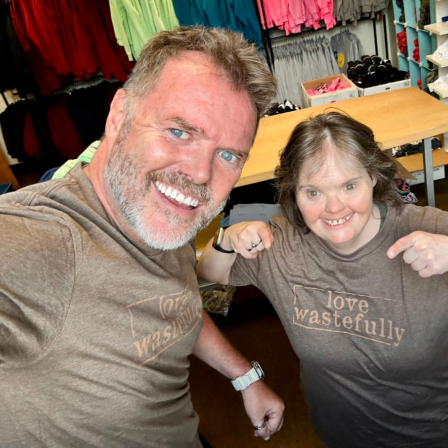LOVE WASTEFULLY SIMPLE tee