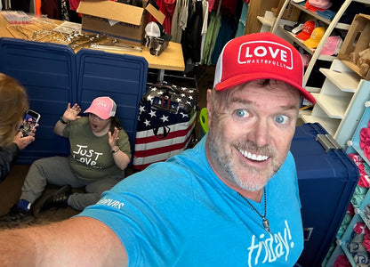 LOVE WASTEFULLY TRUCKER hat