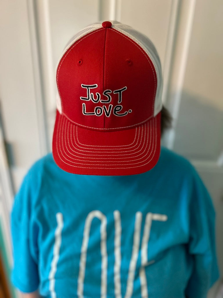 JUST LOVE TRUCKER HAT