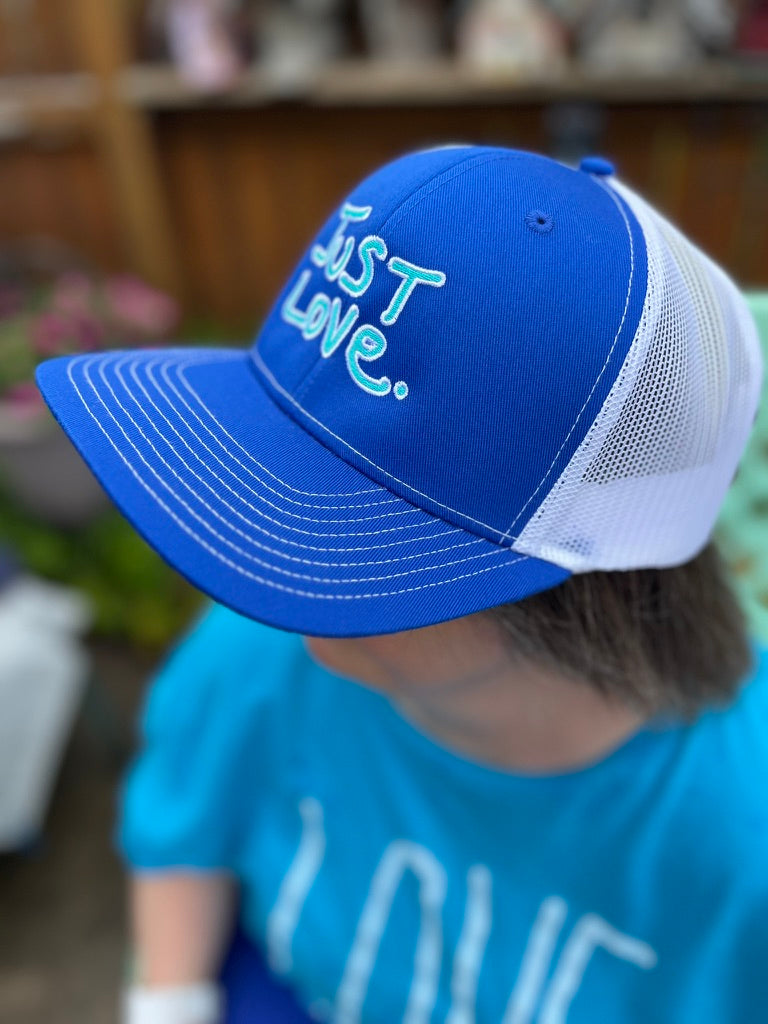 JUST LOVE TRUCKER HAT