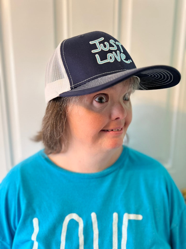 JUST LOVE TRUCKER HAT