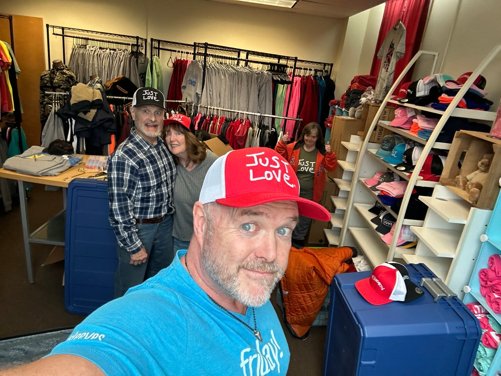 JUST LOVE TRUCKER HAT