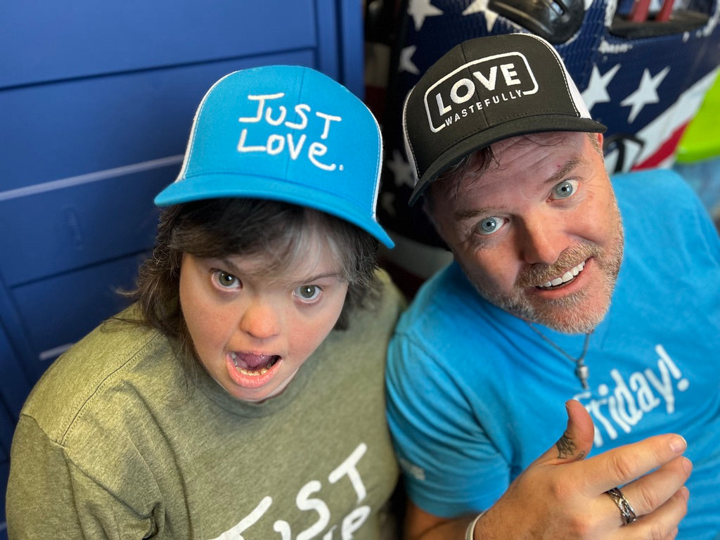 LOVE WASTEFULLY TRUCKER hat