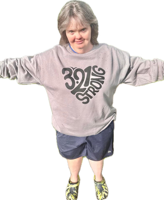 321 STRONG crew - STONE GRAY/ BLACK