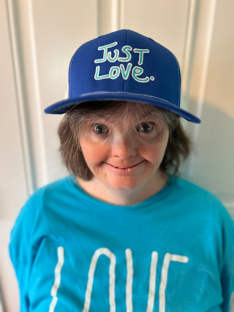 JUST LOVE TRUCKER HAT