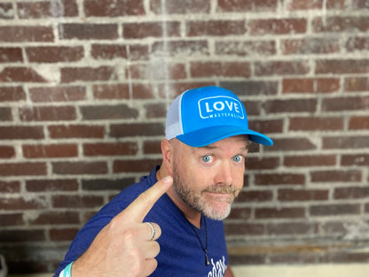 LOVE WASTEFULLY TRUCKER hat