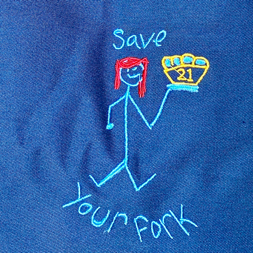SAVE YOUR FORK Apron