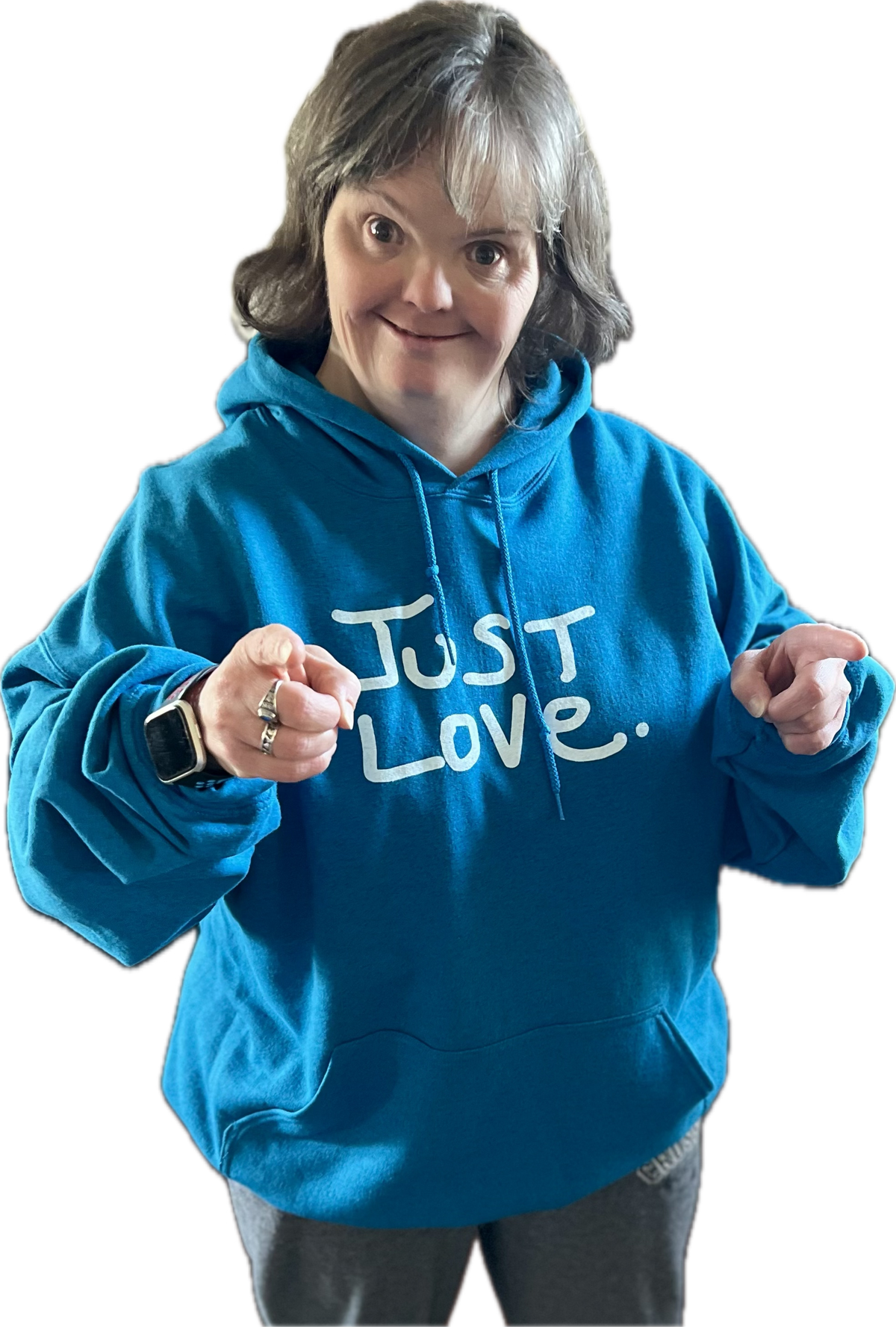 JUST LOVE HOODIE - SAPPHIRE BLUE