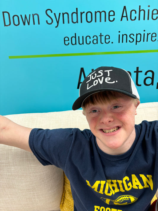 JUST LOVE TRUCKER HAT