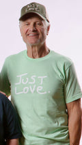 JUST LOVE TEE - HEATHER SEAFOAM