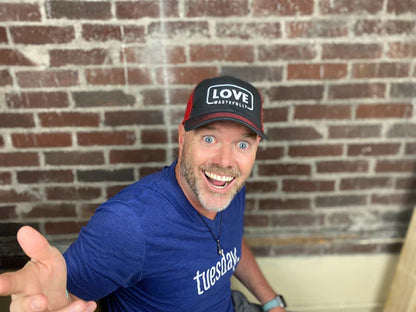 JUST LOVE TRUCKER HAT
