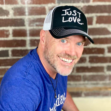 JUST LOVE TRUCKER HAT