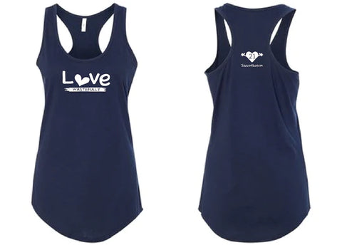 LOVE WASTEFULLY TANK - NAVY